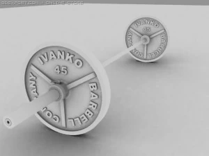 olympic barbell 3D Model