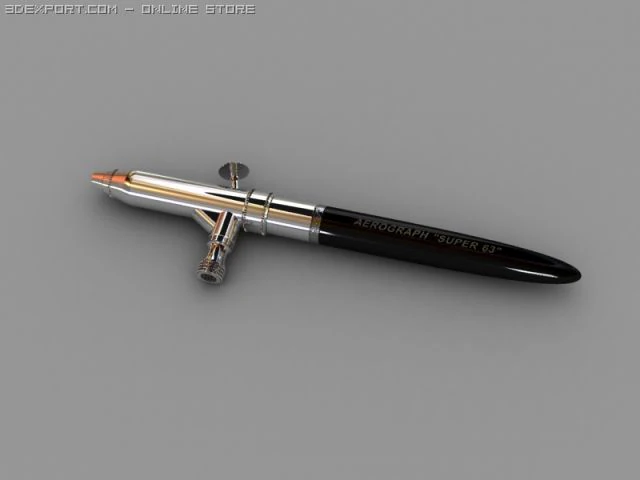 airbrush super63 3D Model .c4d .max .obj .3ds .fbx .stl .blend 