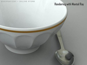 bowl and spoon 3D Model