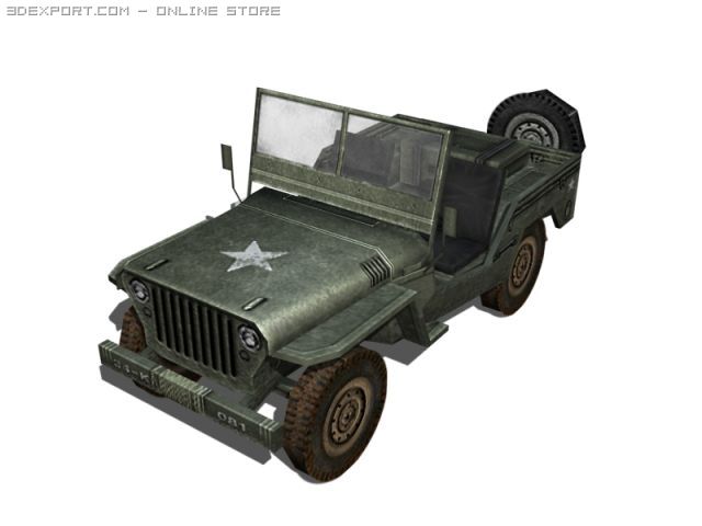 jeep Model 3D .c4d .max .obj .3ds .fbx .stl .blend 