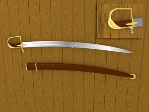 saber model 1921 3D मॉडल