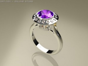 platinum ring 1ct  brazil 2 Modelo 3D
