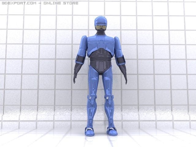 robocop 3D Model .c4d .max .obj .3ds .fbx .stl .blend 