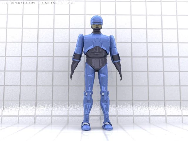 robocop 3D Model .c4d .max .obj .3ds .fbx .stl .blend 