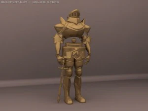 3D wojownik Model 3D