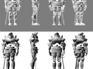 3d warrior Modelo 3D