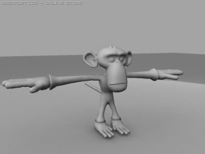 monkey 3D Модель