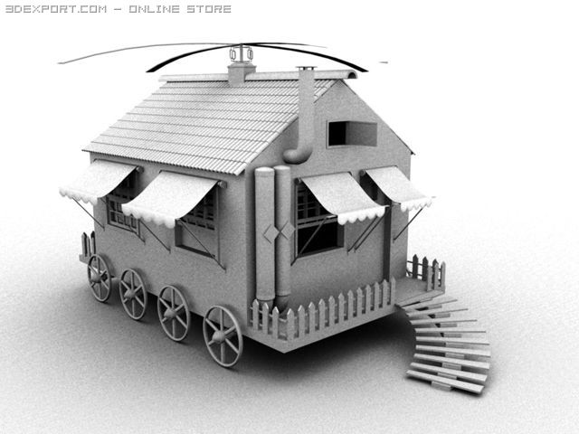 hell home 3D 模型 .c4d .max .obj .3ds .fbx .stl .blend 