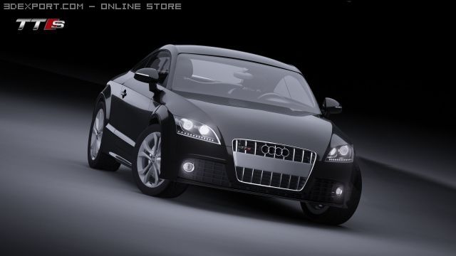 audi tts 3D 모델 .c4d .max .obj .3ds .fbx .stl .blend 