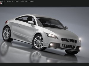 audi tts 3D 모델
