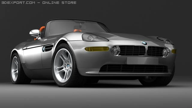 bmw z8 3D Model .c4d .max .obj .3ds .fbx .stl .blend