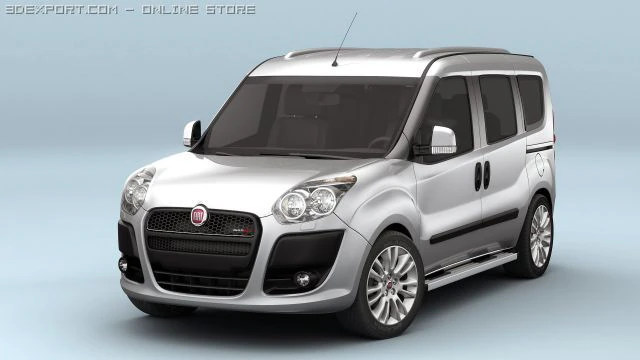fiat doblo 2010 3D Model .c4d .max .obj .3ds .fbx .stl .blend 