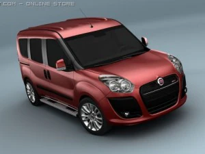 fiat doblo 2010 3D Model