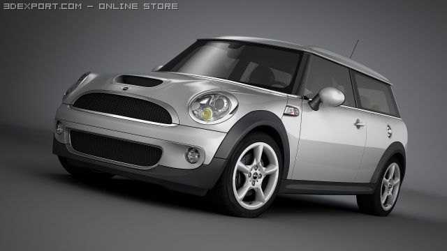 mini cooper clubman Modello 3D .c4d .max .obj .3ds .fbx .stl .blend 