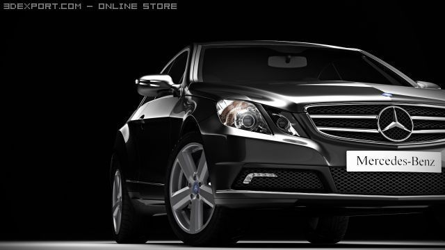 mercedes e class coupe 2010 Modello 3D .c4d .max .obj .3ds .fbx .stl .blend 