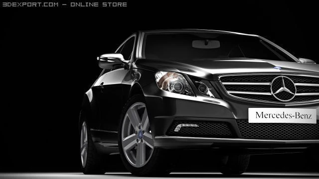 mercedes e class coupe 2010 3D Model .c4d .max .obj .3ds .fbx .stl .blend 