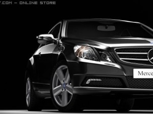 mercedes e class coupe 2010 Model 3D
