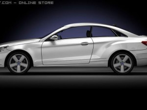 mercedes e class coupe 2010 Modello 3D