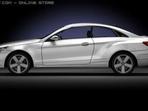 mercedes e class coupe 2010 3D Model