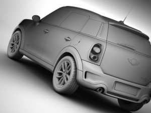 mini cooper countryman 2011 3D Model