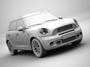 mini cooper countryman 2011 3D Model