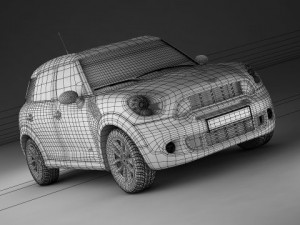 mini cooper countryman 2011 3D Model