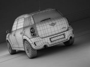 mini cooper countryman 2011 3D Model