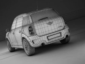mini cooper countryman 2011 3D Model