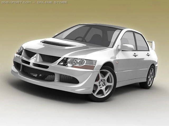 mitsubishievo vii 3D Model .c4d .max .obj .3ds .fbx .stl .blend