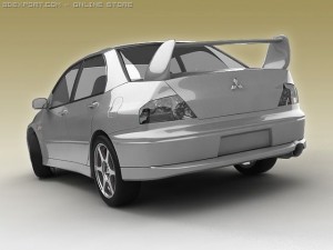 mitsubishievo vii 3D Model