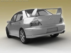 mitsubishievo vii 3D Model