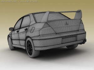 mitsubishievo vii 3D Model