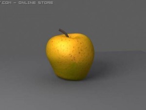 procedural apple 3D 모델