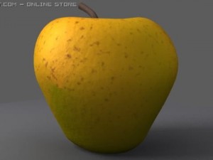 procedural apple 3D 모델