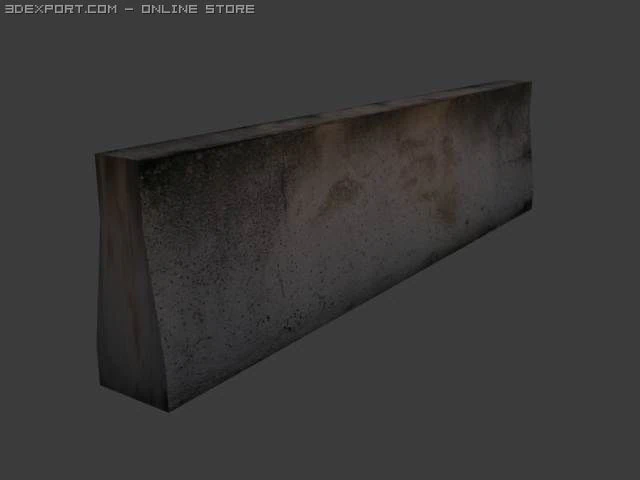concrete dirty wall 3D Model .c4d .max .obj .3ds .fbx .stl .blend