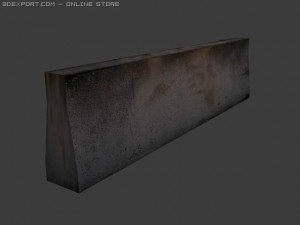 concrete dirty wall 3D 모델