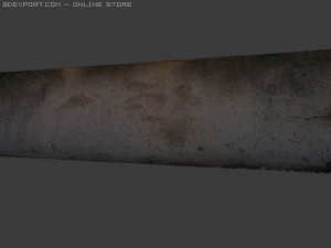 concrete dirty wall 3D 模型