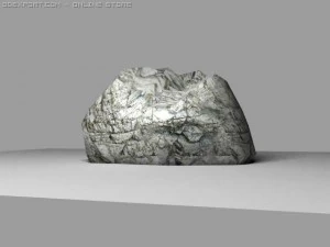 низкополигональный рок 3D Модель
