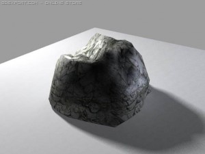 lowpoly rock 3D Model