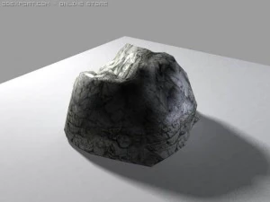 низкополигональный рок 3D Модель