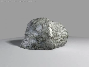 низкополигональный рок 3D Модель