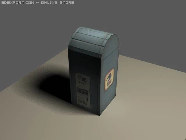mailbox lowpoly 3D Model .c4d .max .obj .3ds .fbx .stl .blend 