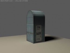 mailbox lowpoly 3D 模型