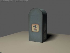mailbox lowpoly 3D 模型