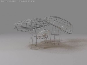 mushrooms amanite Modelo 3D