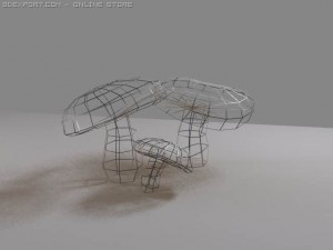 mushrooms amanite Modelo 3D