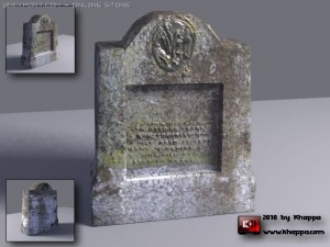 gravestone Model 3D