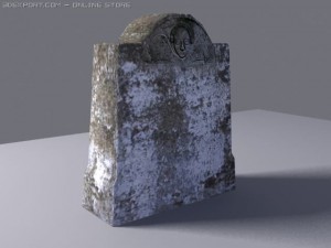 gravestone 3D 모델
