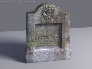 gravestone 3D 모델