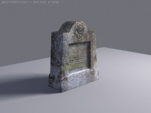 gravestone 3D 모델